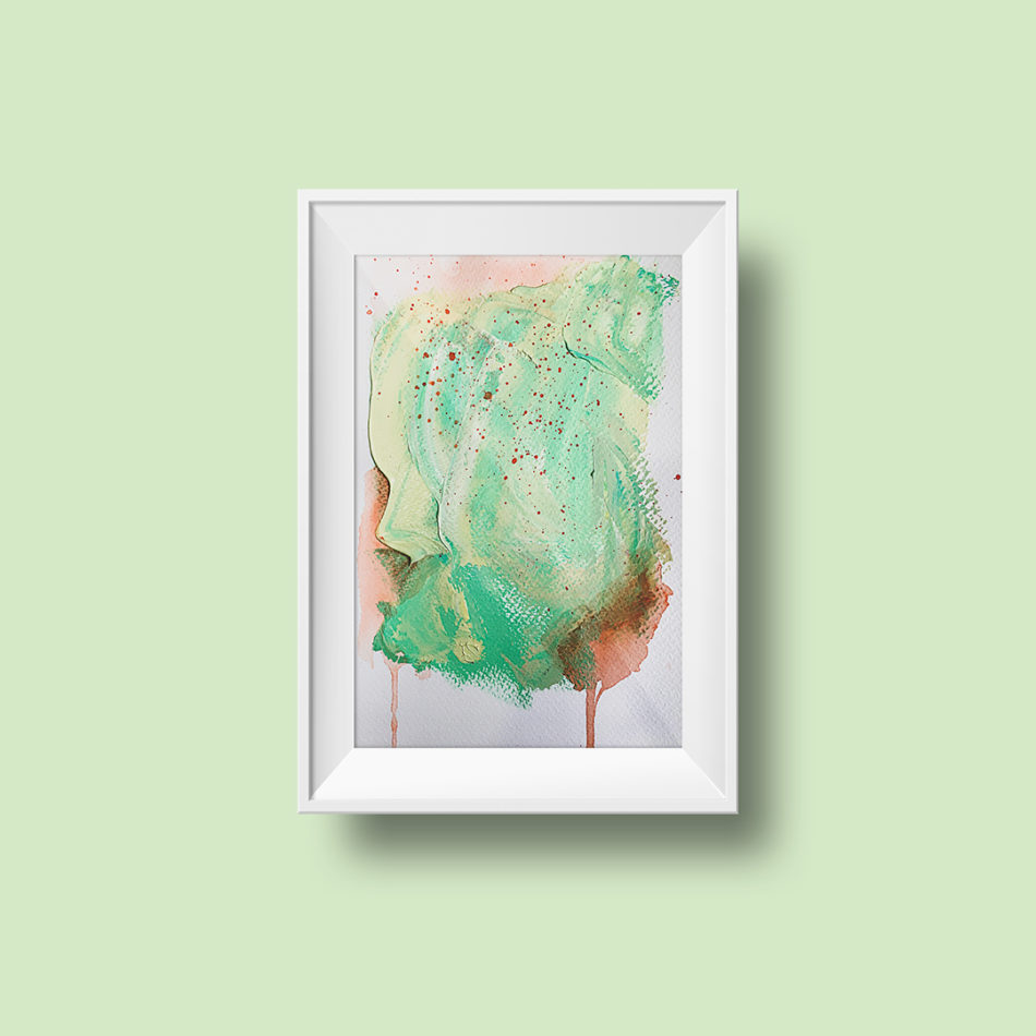 Abstract Painting "Fade Away no 5"