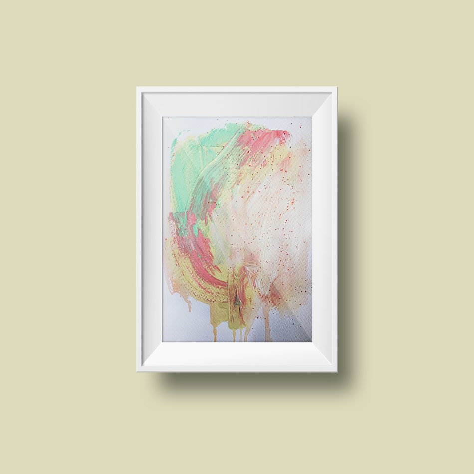 Abstract Painting "Fade Away no 2"