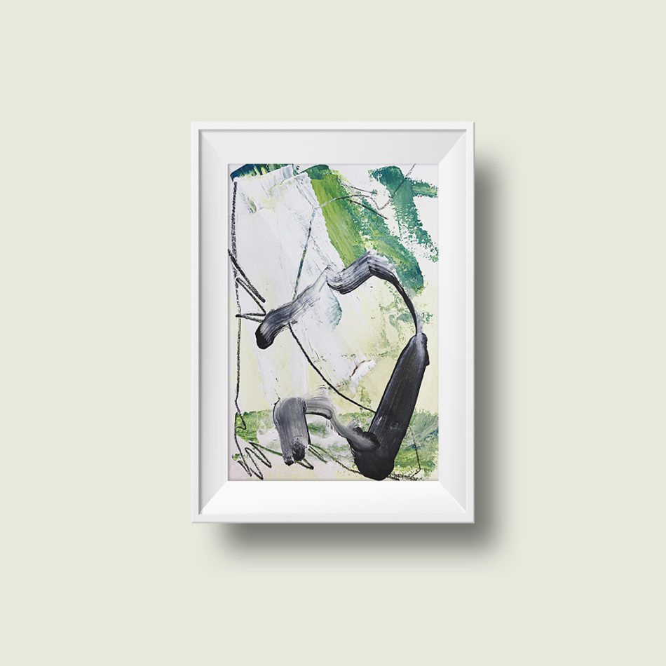 Abstract Painting Growth and Harmony