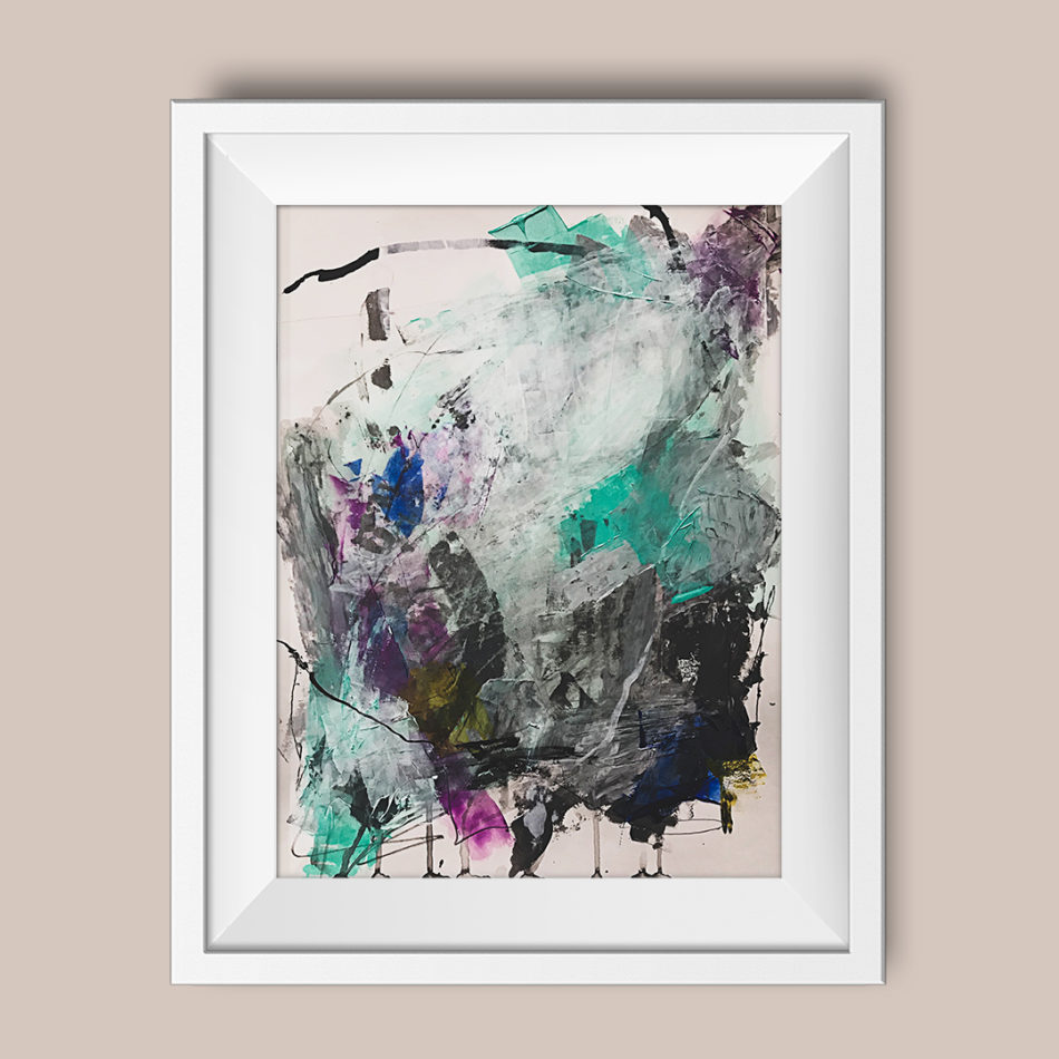Abstract Painting "Lagoon"