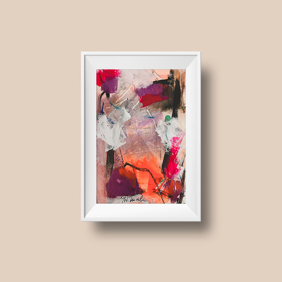 Abstract painting "Sunset no 3"