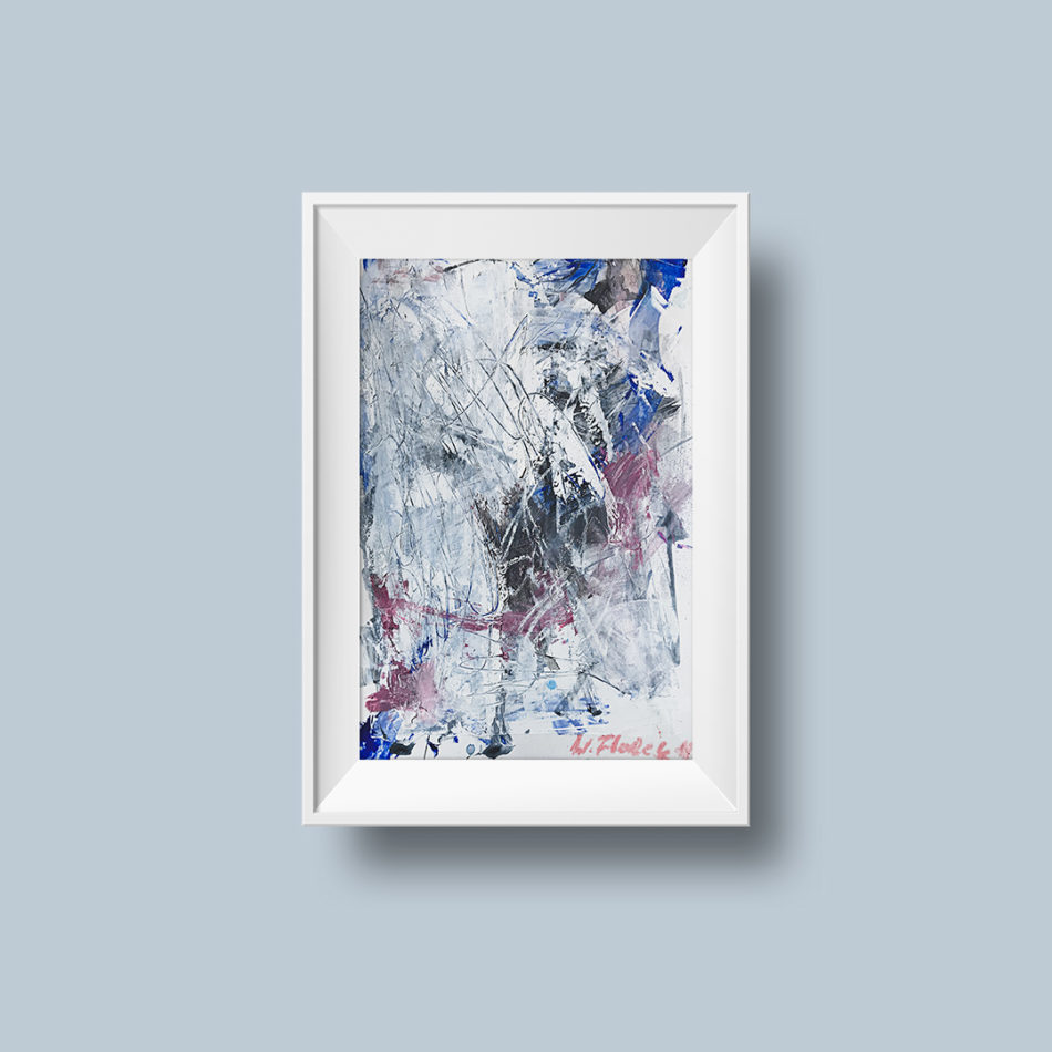 Abstract painting "White Light no 1"