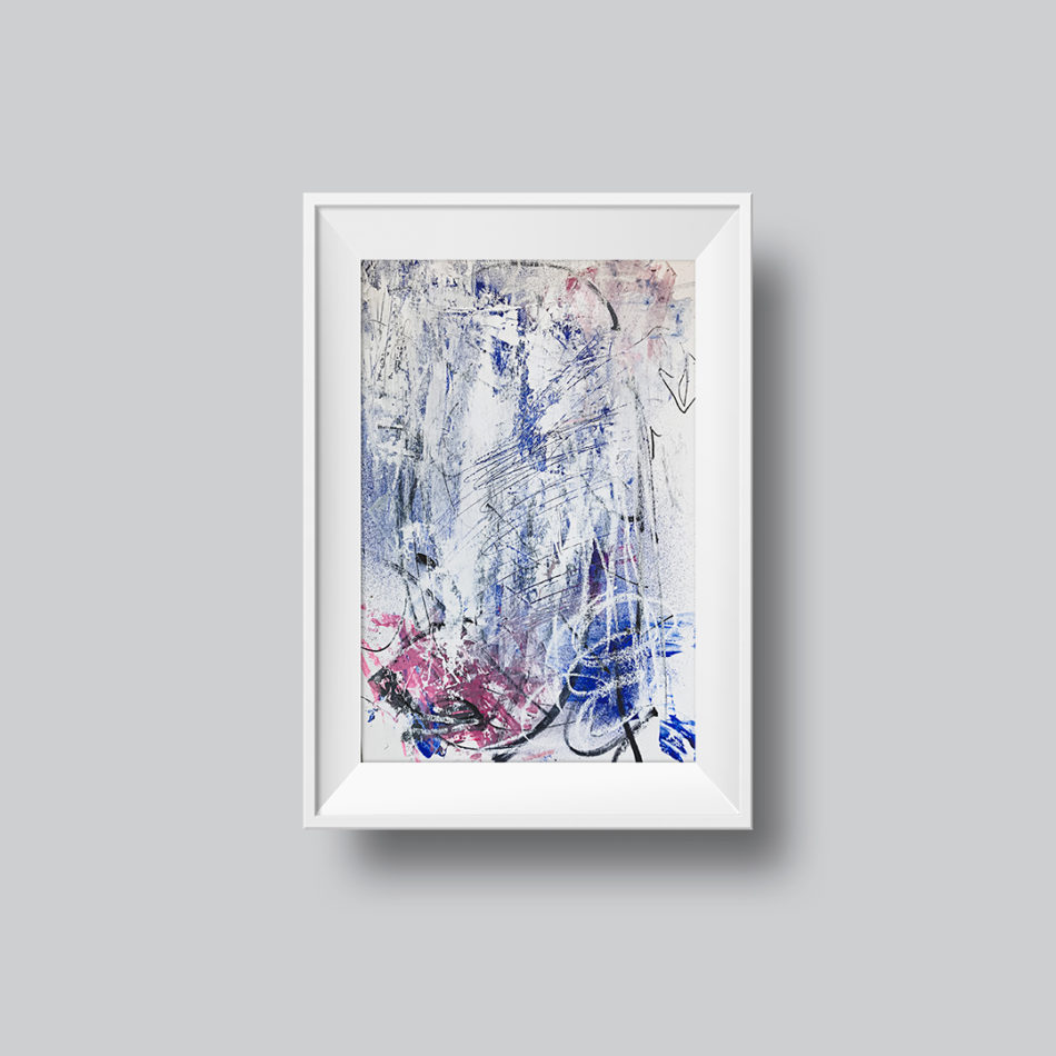 Abstract Painting "White Light no 2"
