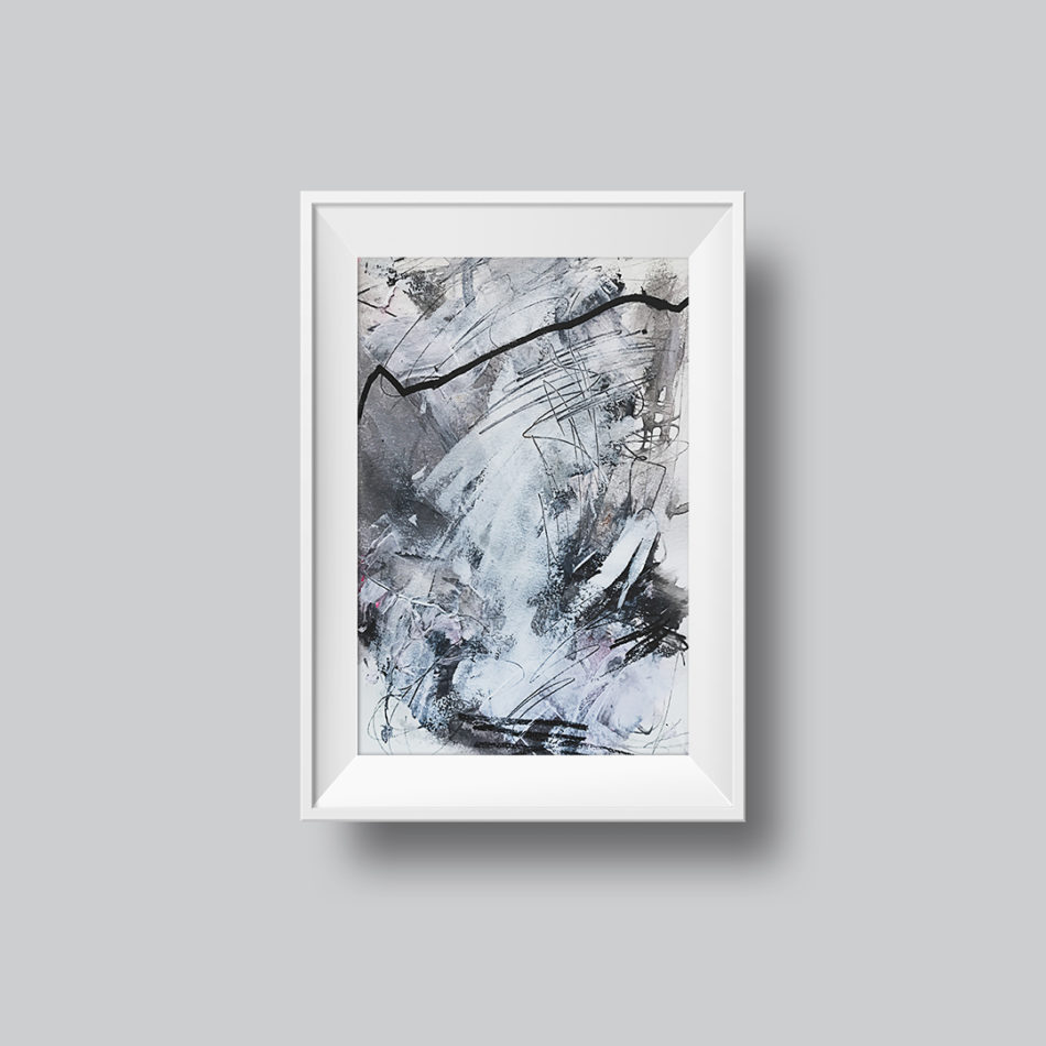 Abstract painting "Winter Day"