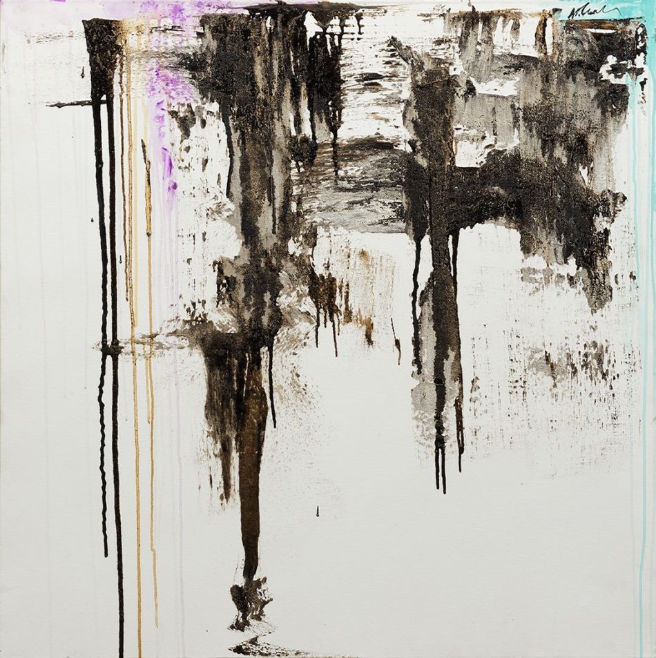 Action no 2, abstract painting Wiktoria Florek
