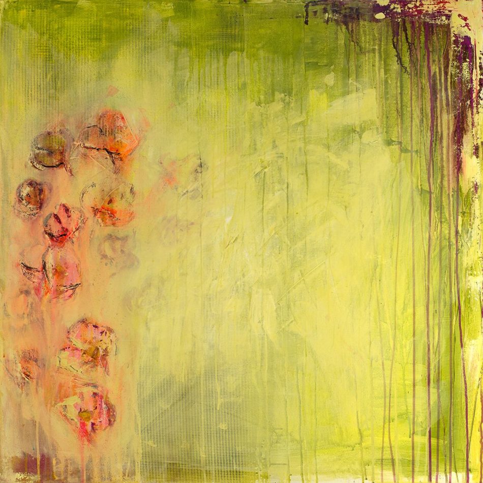 Summer Blossom, abstract painting by Wiktoria Florek