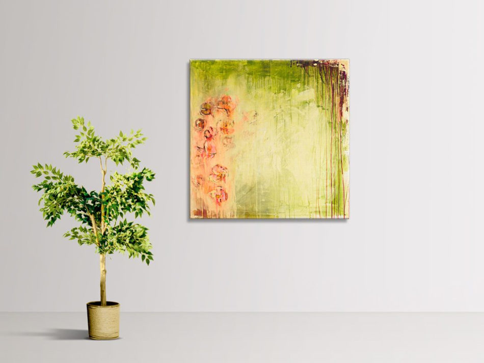 Summer Blossom, abstract painting by Wiktoria Florek