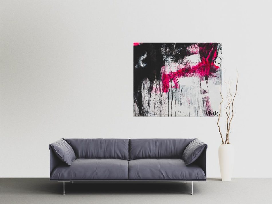 Love Story no 1, abstract painting, Wiktoria Florek