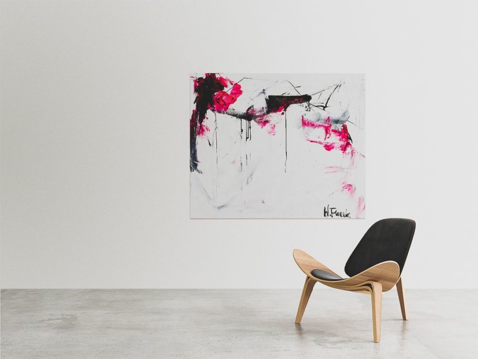 Love Story no 2, abstract painting, Wiktoria Florek