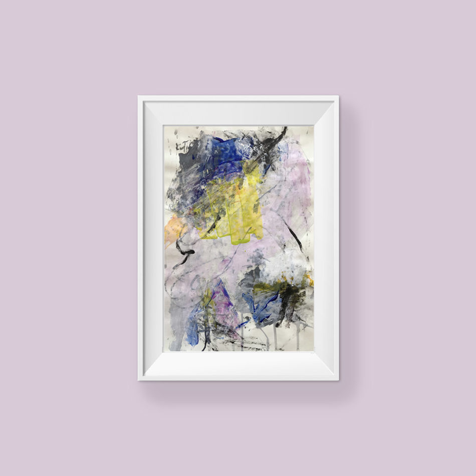 Love You no 2, abstract painting by Wiktoria Florek