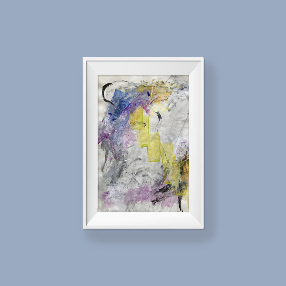 Love You no 3, abstract painting by Wiktoria Florek