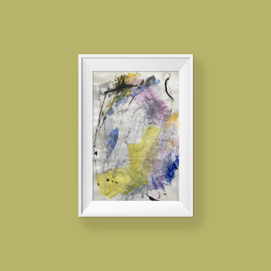 Love You no 4, abstract painting by Wiktoria Florek
