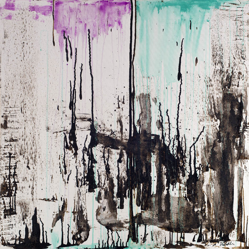 Action no 1, abstract painting Wiktoria Florek