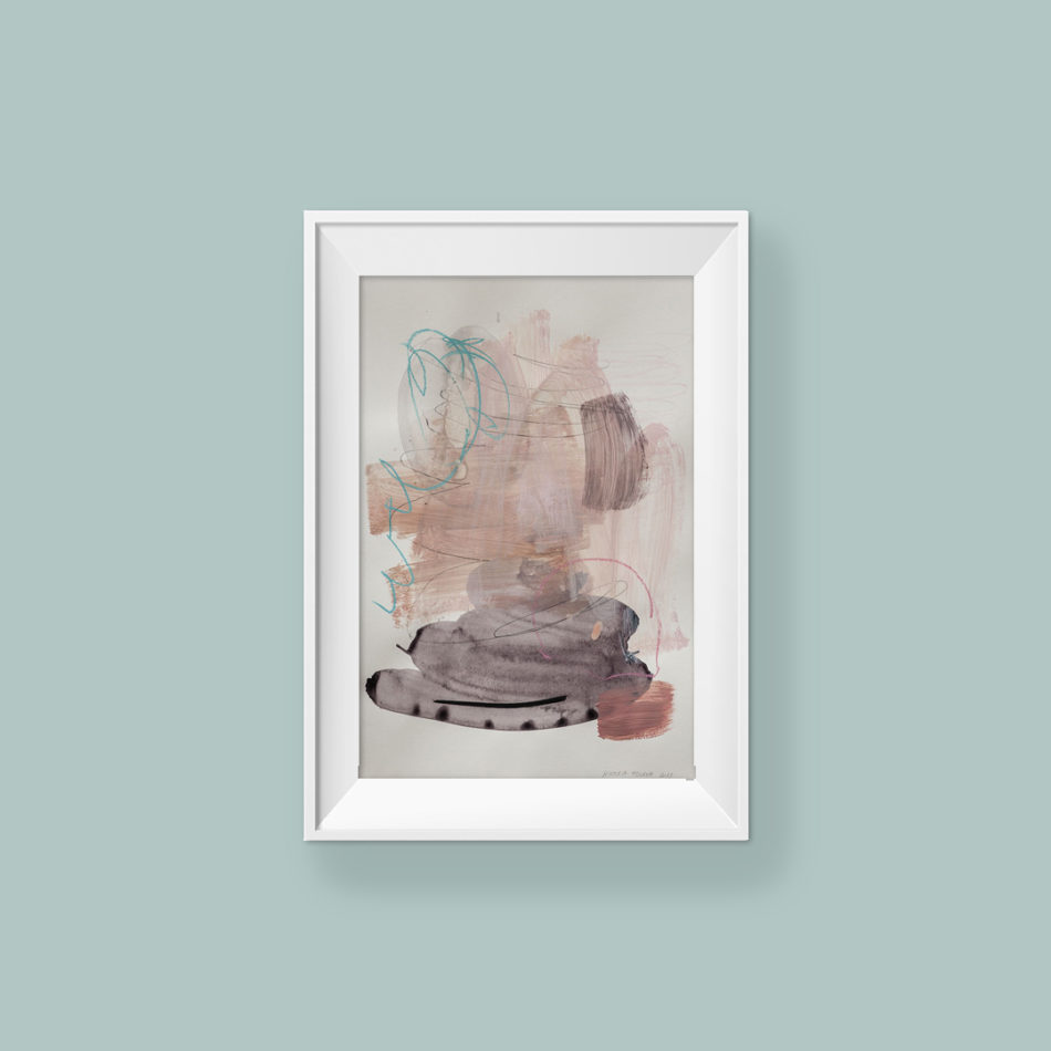 Abstrac painting_There's no wrong or right way_WFA_frame