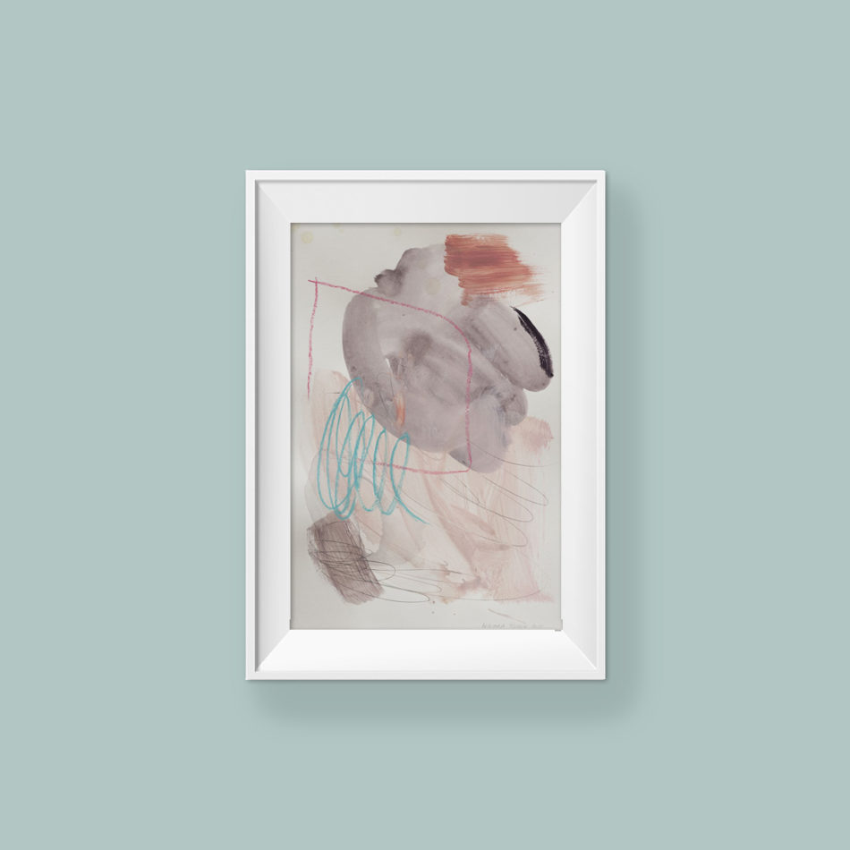 Abstract painting_You can be whoever you want_WFA_frame