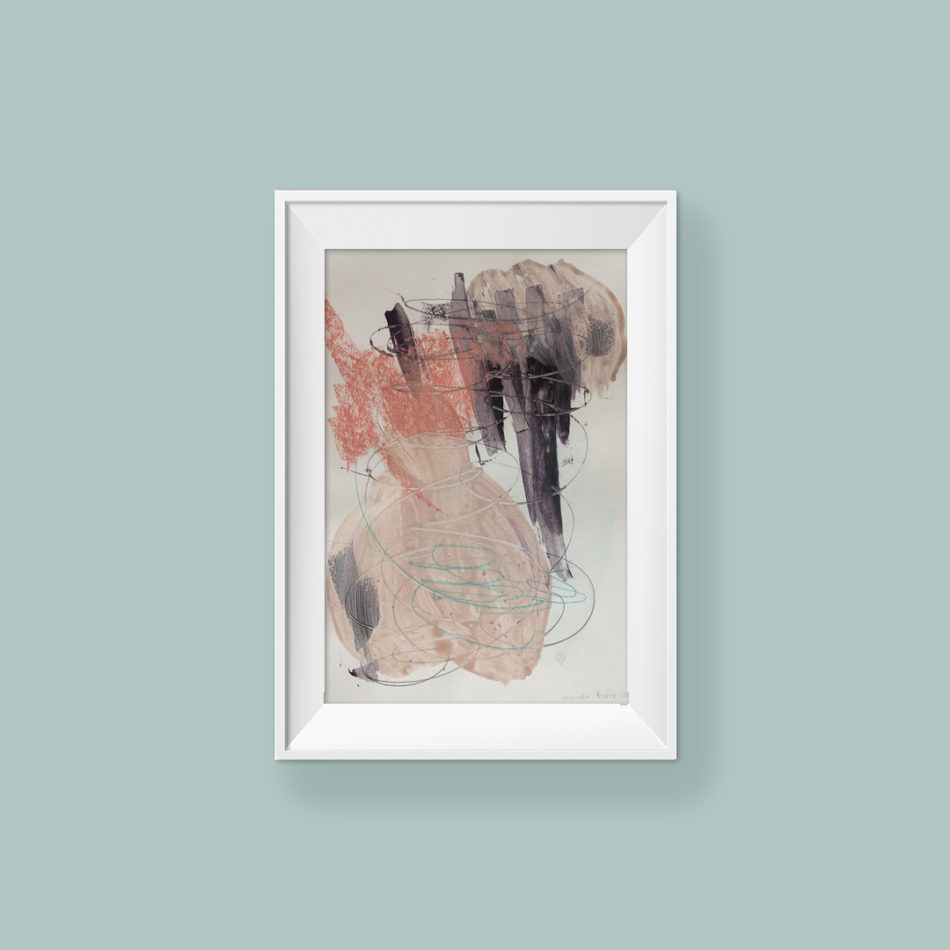 Abstract paitning_Angel_frame