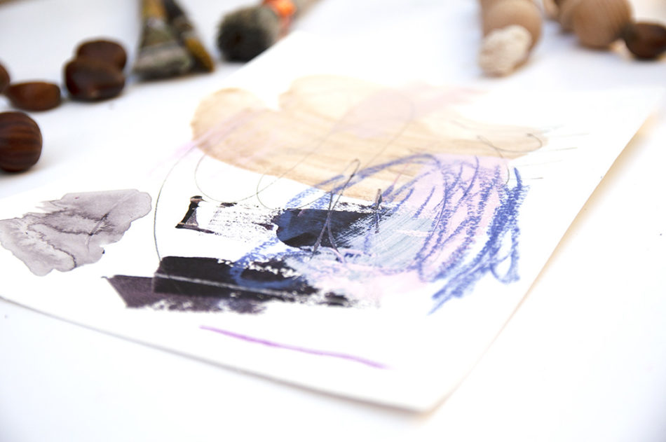 "You're Beautiful" 21×29 cm | 8×11 in in Small Original Abstract Painting