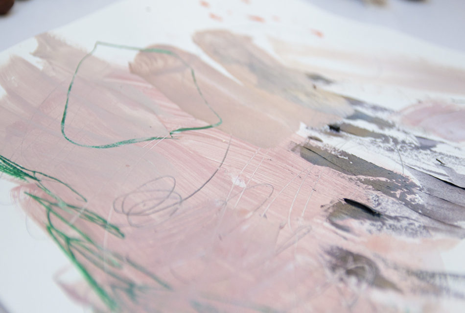 Abstract painting_My sweet baby smile, don't cry_WFA