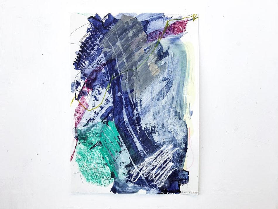 Blue and Green - Fresh abstract painting
