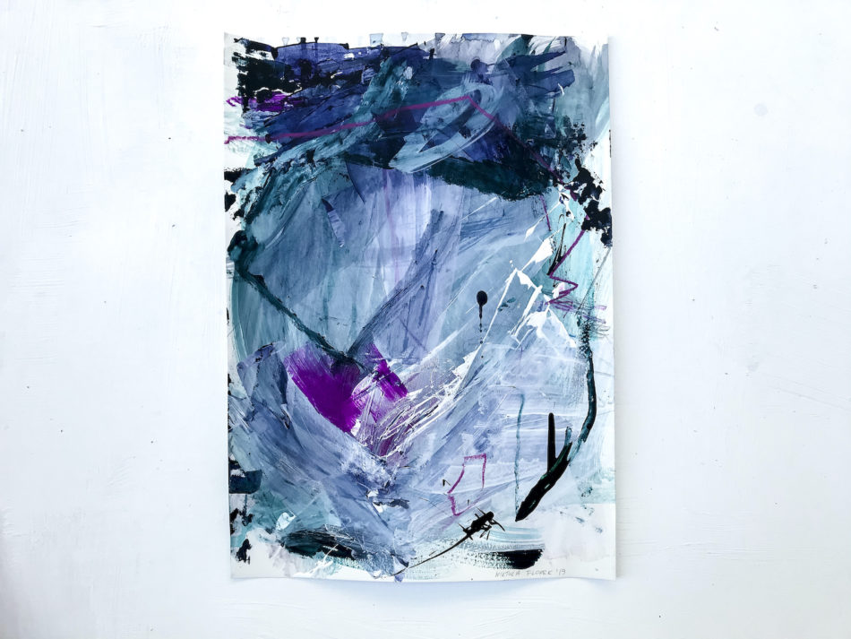 Blue and Green - Magic abstract painting