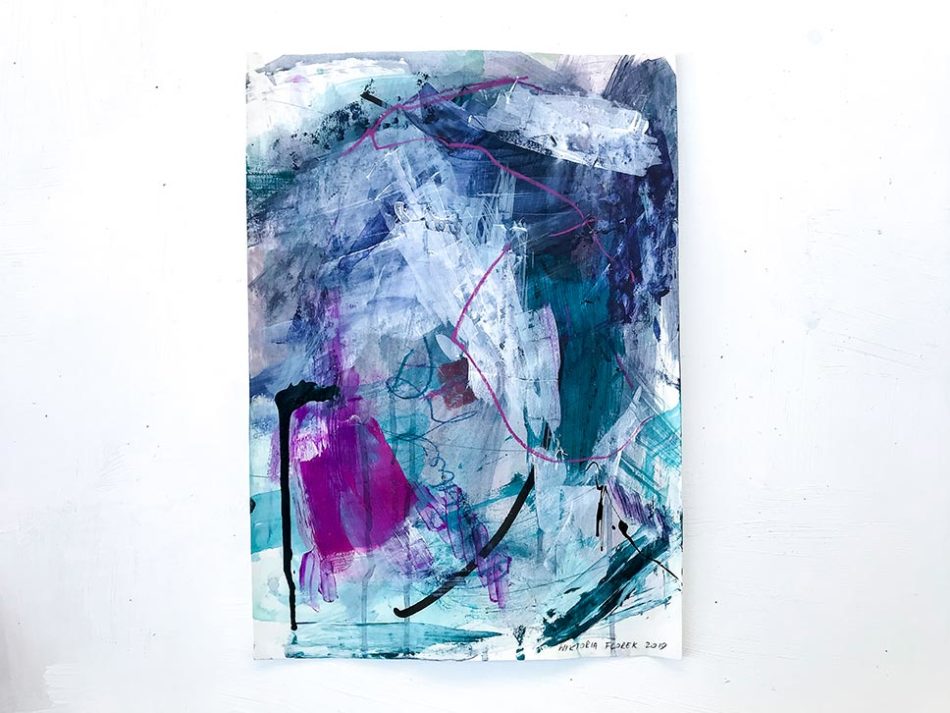 Blue and green - Beauty abstract painting