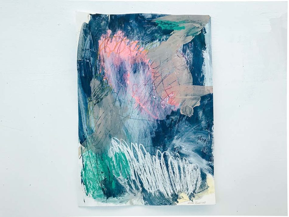 Blue Sky Abstract Painting Wiktoria Florek